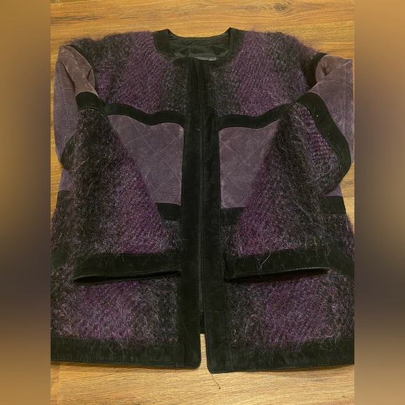 Rare Women's JINX SENIOR Handwoven Wool Suede Designer Jacket Colored - Picture 9 of 13